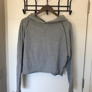 Lululemon crop sweatshirt with hood